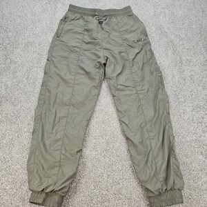 Wilo The Label Track Pants Women's Size XS Sage Green Mesh Lined Anthropologie‎